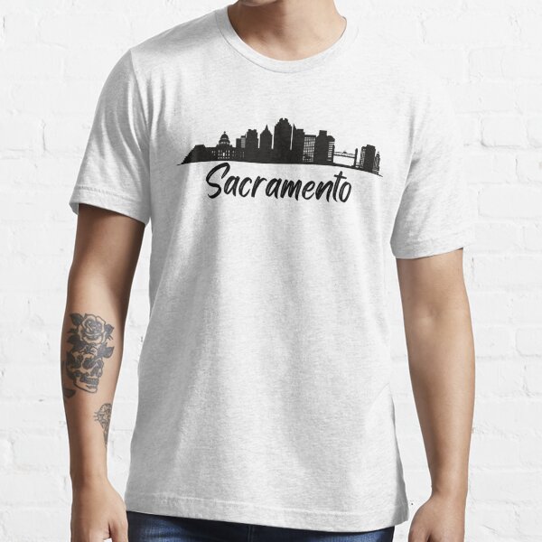 Sacramento California Cityscape Skyline Silhouette T Shirt For Sale By Ninjaseaurchin 4061