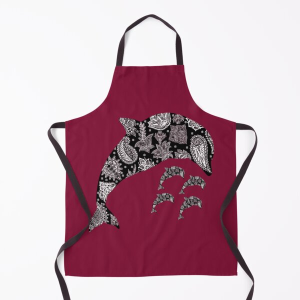 Item preview, BLACK AND WHITE DOLPHIN ARTWORK designed and sold by CheeryDK.