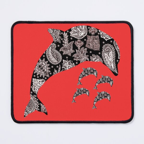 Item preview, BLACK AND WHITE DOLPHIN ARTWORK designed and sold by CheeryDK.