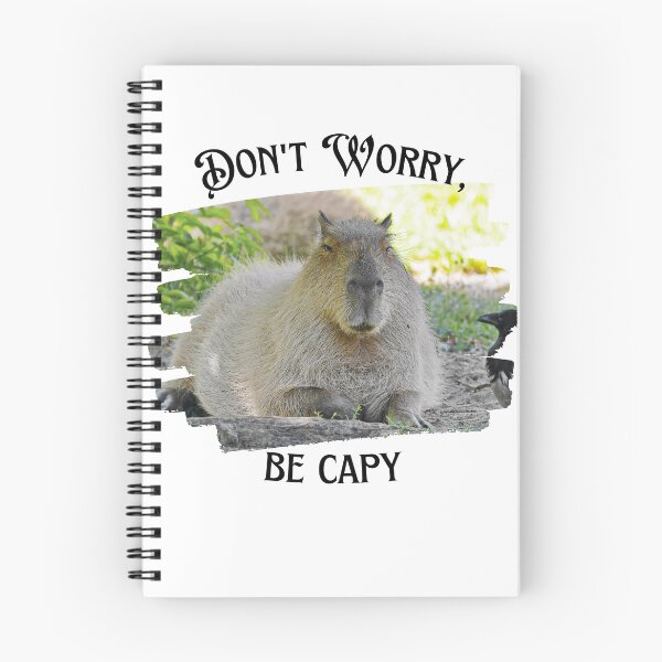 Item preview, Don't Worry, Be Capy - capybara - capy - happy - dont worry - cute designed and sold by Mechanical-Artt.