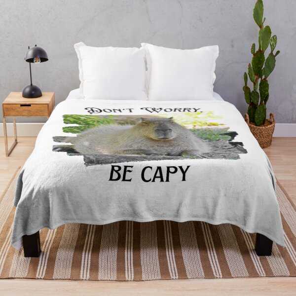 Item preview, Don't Worry, Be Capy - capybara - capy - happy - dont worry - cute designed and sold by Mechanical-Artt.