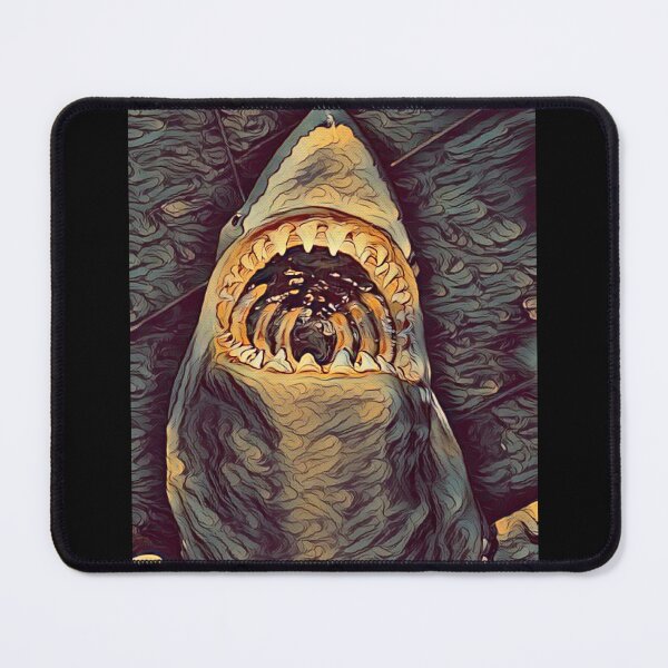 Item preview, Shark Huge Jaws Wide Open Dark designed and sold by Namsus-Printing.