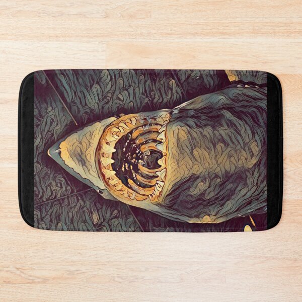 Item preview, Shark Huge Jaws Wide Open Dark designed and sold by Namsus-Printing.