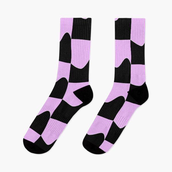 Item preview,  PLAIN SOLID BRILLIANT LAVENDER AND BLACK TWO-TONE RETRO WAVE PATTERN designed and sold by ozcushions.