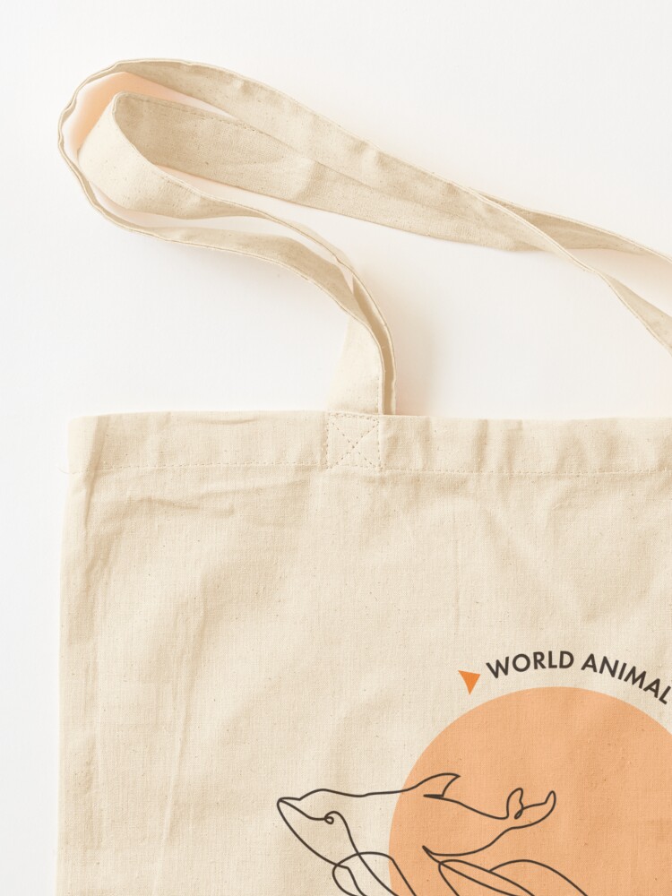 Alternate view of Dolphins belong in the wild Tote Bag