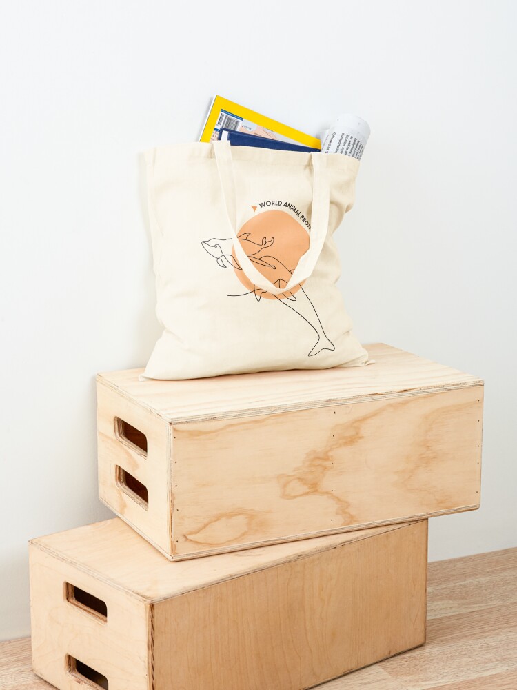 Alternate view of Dolphins belong in the wild Tote Bag