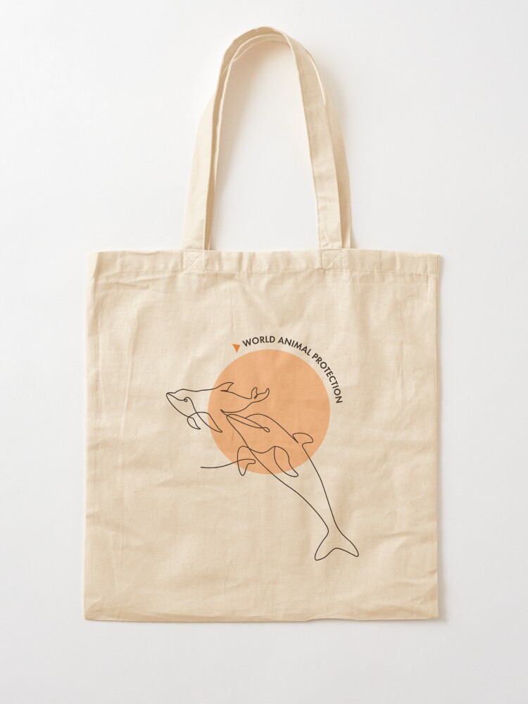 Alternate view of Dolphins belong in the wild Tote Bag