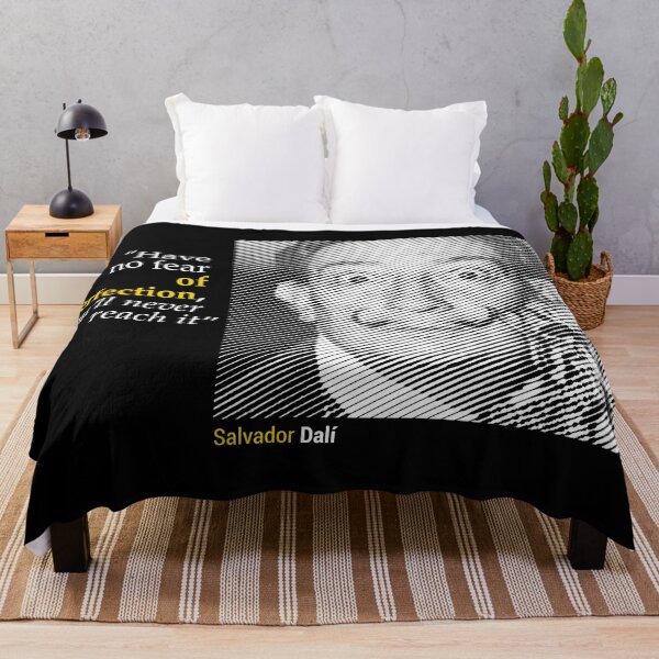 Item preview, Salvador Dali's Portrait with a Creativity Quote (inverse) designed and sold by emotica.