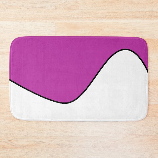 Item preview,   PLAIN SOLID BYZANTINE PINK AND WHITE TWO-TONE RETRO WAVE PATTERN designed and sold by ozcushions.