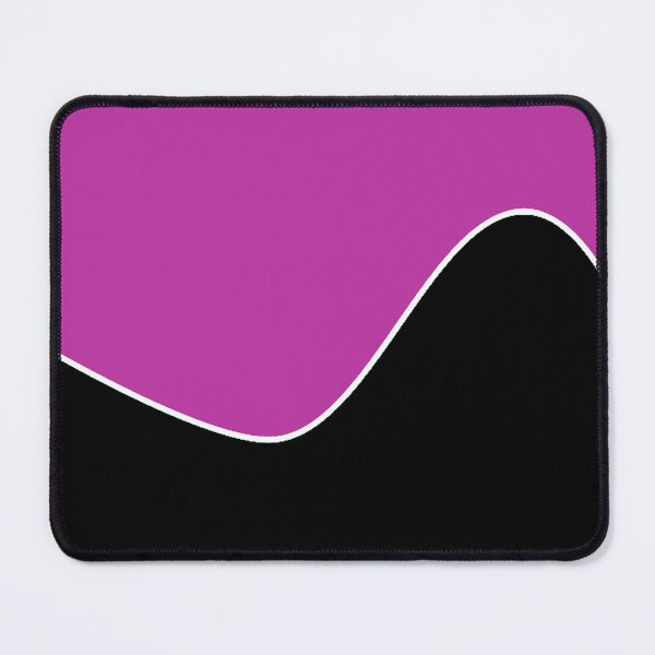 Item preview,  PLAIN SOLID BYZANTINE PINK AND BLACK TWO-TONE RETRO WAVE PATTERN designed and sold by ozcushions.