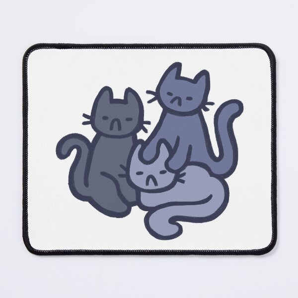Item preview, Trio of Judging Cats (Grayscale) designed and sold by Gabba (@gabbagraphics).