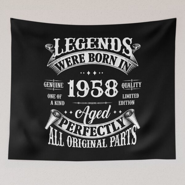 Item preview, 64th Birthday Tee Vintage Legends Born In 1958 64 Years Old  designed and sold by hirokodongxup.