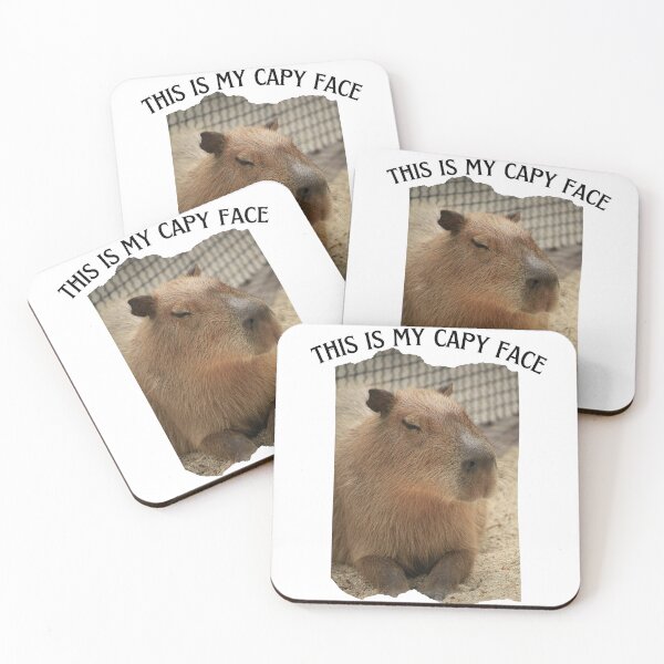 Item preview, This is my Capy face - capybara - capy - happy - dont worry - cute designed and sold by Mechanical-Artt.