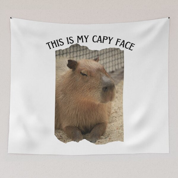 Item preview, This is my Capy face - capybara - capy - happy - dont worry - cute designed and sold by Mechanical-Artt.