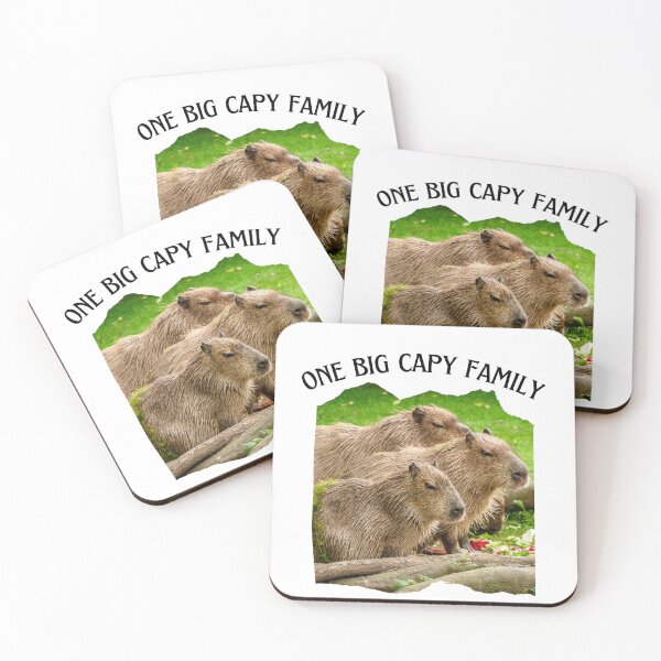 Item preview, One Big Capy Family - capybara - capy - happy - dont worry - cute designed and sold by Mechanical-Artt.