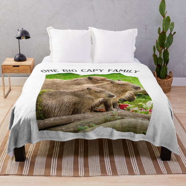 Item preview, One Big Capy Family - capybara - capy - happy - dont worry - cute designed and sold by Mechanical-Artt.