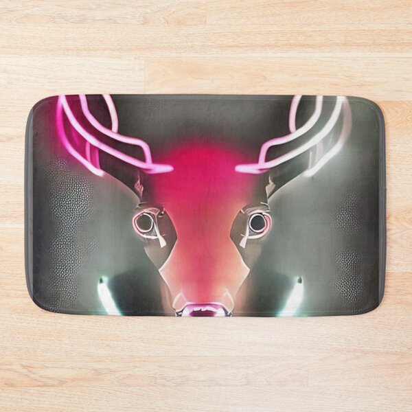 Item preview, Neon cyberpunk deer designed and sold by Mitrodoros.