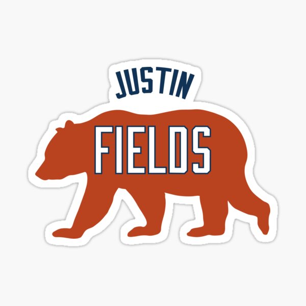 Justin Fields Jersey Sticker for Sale by bsweat