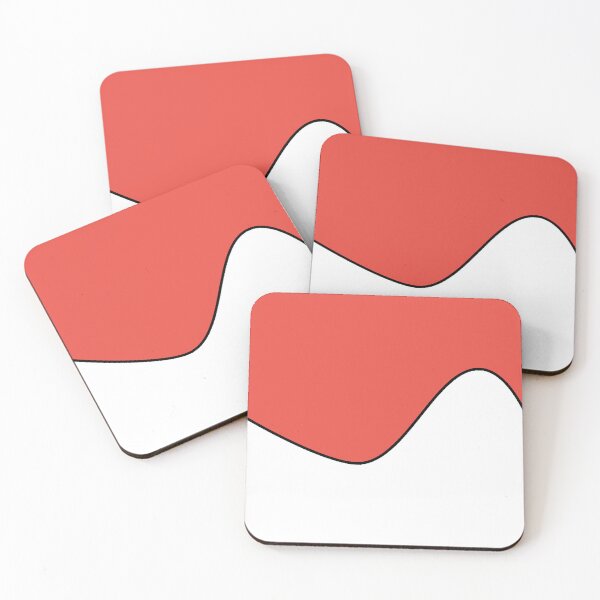 Item preview, PLAIN SOLID CARMINE PINK AND WHITE TWO-TONE RETRO WAVE PATTERN designed and sold by ozcushions.