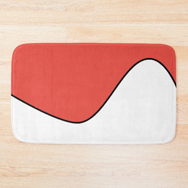 Item preview, PLAIN SOLID CARMINE PINK AND WHITE TWO-TONE RETRO WAVE PATTERN designed and sold by ozcushions.