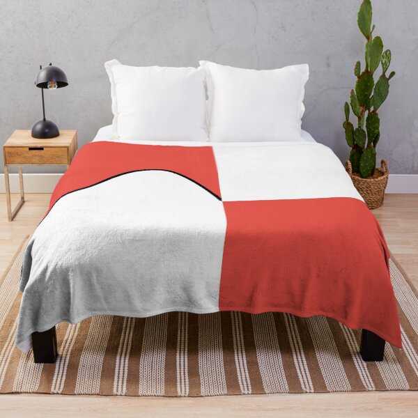 Item preview, PLAIN SOLID CARMINE PINK AND WHITE TWO-TONE RETRO WAVE PATTERN designed and sold by ozcushions.