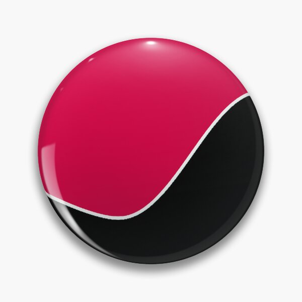 Item preview, PLAIN SOLID CARMINE PINK RED AND BLACK TWO-TONE RETRO WAVE PATTERN designed and sold by ozcushions.
