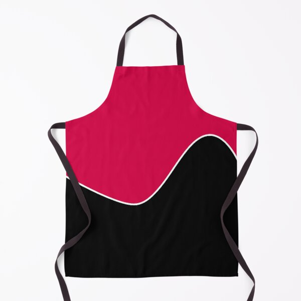 Item preview, PLAIN SOLID CARMINE PINK RED AND BLACK TWO-TONE RETRO WAVE PATTERN designed and sold by ozcushions.