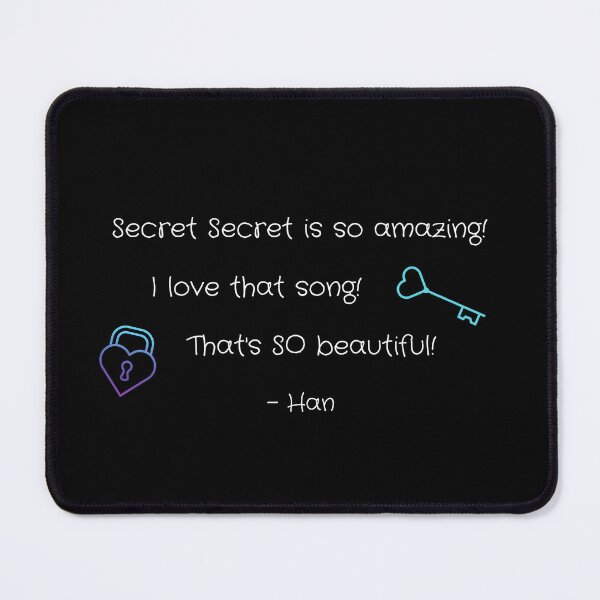 Item preview, Stray Kids Han Secret Secret Quote designed and sold by 3HeartDesigns.