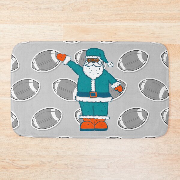 Item preview, teal blue orange xmas black santa claus basketball designed and sold by Gossip Rag.