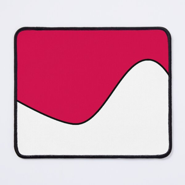 Item preview, PLAIN SOLID CARMINE PINK RED AND WHITE TWO-TONE RETRO WAVE PATTERN designed and sold by ozcushions.