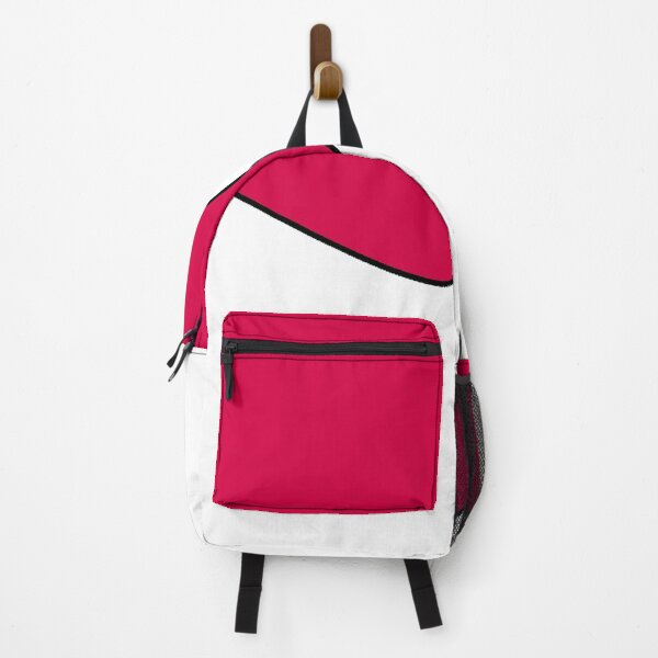 Item preview, PLAIN SOLID CARMINE PINK RED AND WHITE TWO-TONE RETRO WAVE PATTERN designed and sold by ozcushions.