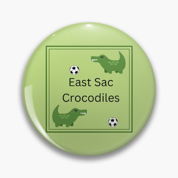 Item preview, East Sac Crocodiles Soccer  - square designed and sold by StealthFandom.