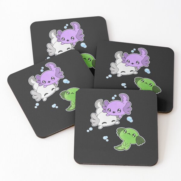 Item preview, Genderqueer Axolotl LGBT Pride Flag designed and sold by Clara Hollins.