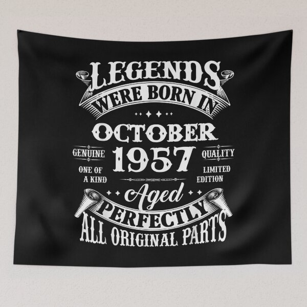 Item preview, 65th Birthday Gift Legends Born In October 1957 65 Yrs Old  designed and sold by hirokodongxup.