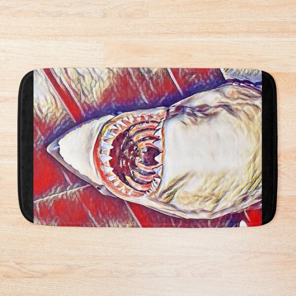 Item preview, Shark Huge Jaws Wide Open Red Water Color designed and sold by Namsus-Printing.
