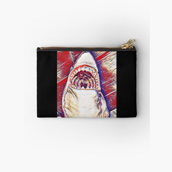 Item preview, Shark Huge Jaws Wide Open Red Water Color designed and sold by Namsus-Printing.