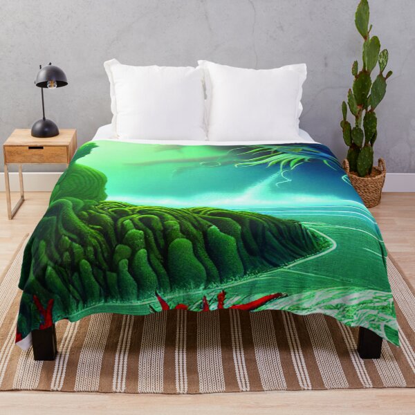 Item preview, Magical Landscape Painting featuring Sea and Plants designed and sold by NatureFood.