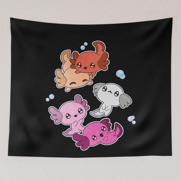 Item preview, Lesbian Axolotl LGBT Gay Pride Flag designed and sold by Clara Hollins.
