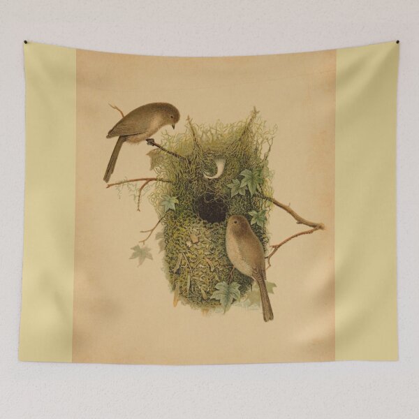 Item preview, American Bushtits Building A Nest designed and sold by laguitan10.