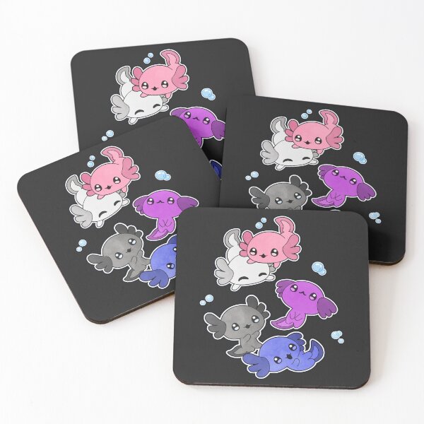 Item preview, Genderfluid Axolotl LGBT Pride Flag designed and sold by Clara Hollins.