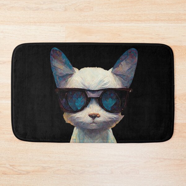 Item preview, A cute cat girl with sunglasses - AI Art designed and sold by Vocky5.