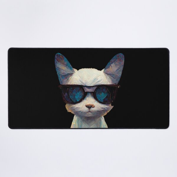 Item preview, A cute cat girl with sunglasses - AI Art designed and sold by Vocky5.
