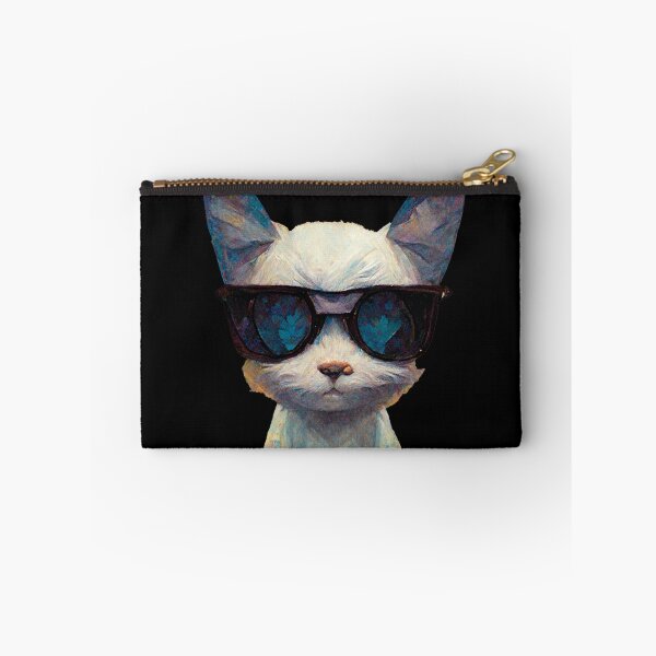 Item preview, A cute cat girl with sunglasses - AI Art designed and sold by Vocky5.