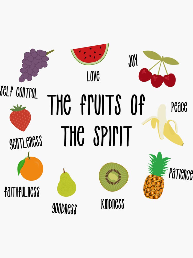 "Fruits of the Spirit 4" Sticker for Sale by PeterBuchholz Redbubble