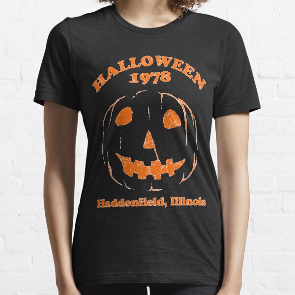 Item preview, Halloween 1978 Holiday Spooky Myers Pumpkin Haddonfield Classic T-Shirt designed and sold by RyanSavag.