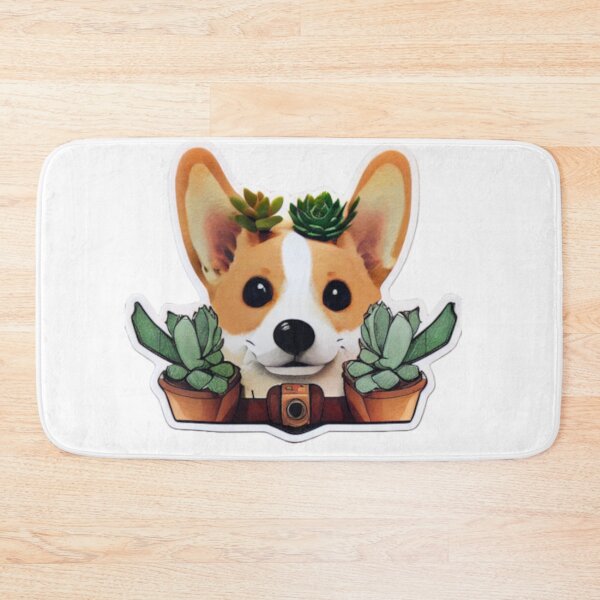 Item preview, Succulent Camera Corgi  designed and sold by Paint-of-Heart.