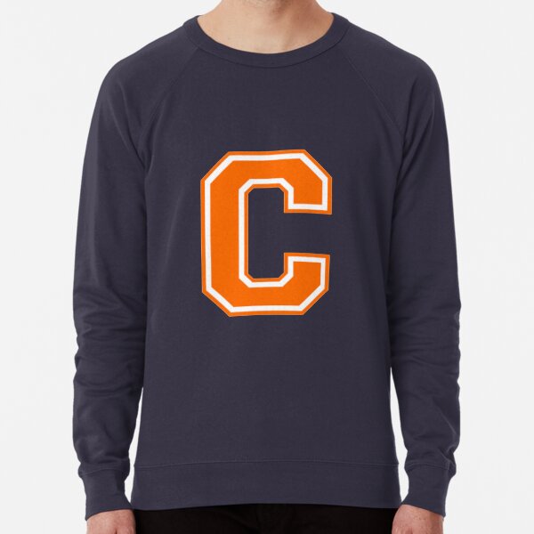 Varsity Letter C Orange, Monogram Lightweight Sweatshirt for Sale