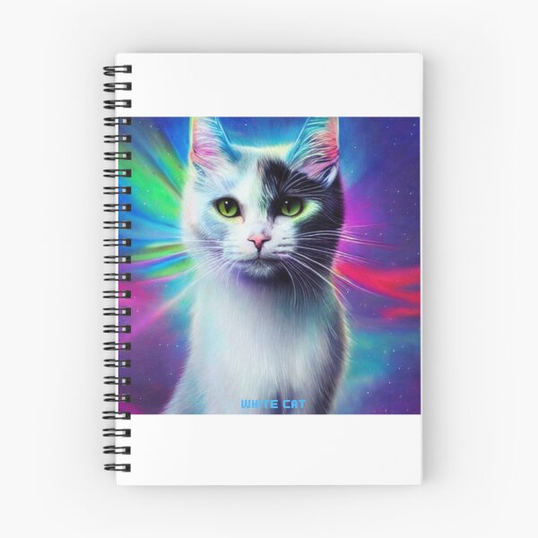 Artikelvorschau, weiße Katze entworfen und verkauft von CoolDesign2000.