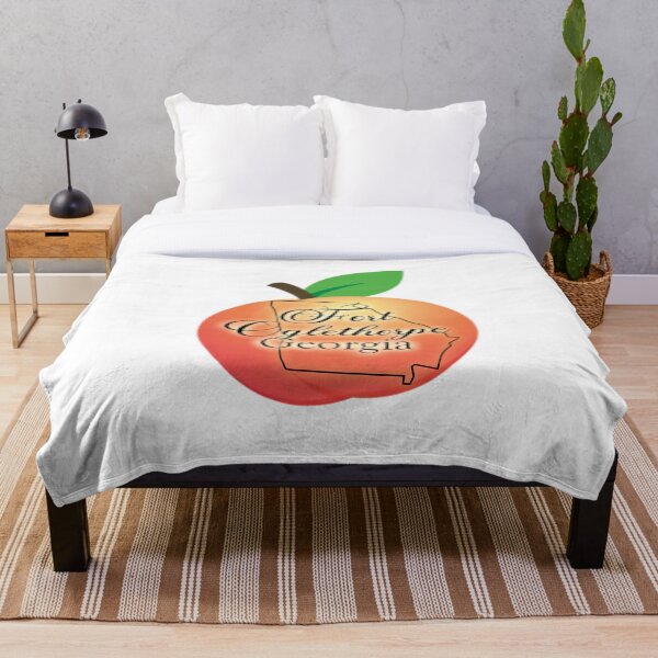 Item preview, Fort Oglethorpe, Georgia Outline on Peach designed and sold by SilverPinesArt.