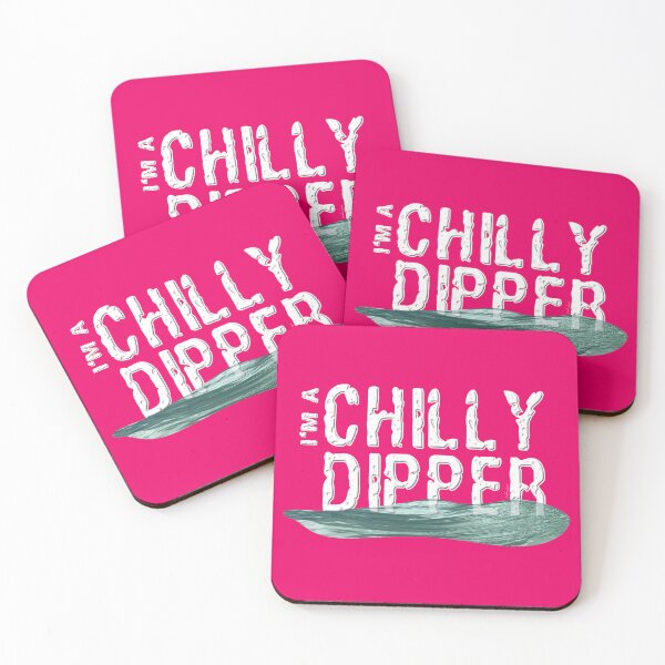 Item preview, Calling wild open water swimming, winter bathers. Im a Chilly Dipper for swimmer lovers.  Caroline Laursen Original designed and sold by Caroline Laursen.